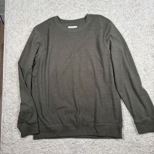 Boston Traders Men's Olive Green Crew Neck Long Sleeve Sweatshirt Size L